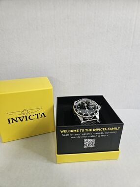 Invicta Men's Diver Style Stainless Steel Watch - Black Dial